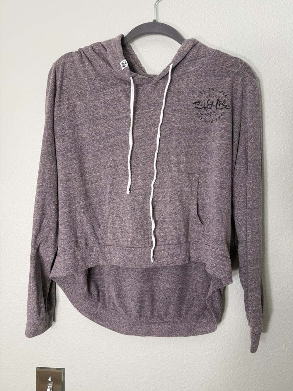 Salt Life Women’s Long Sleeve Drawstring Hoodie Pullover - Size XL - Purple